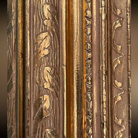 Sold Vintage Blue boy and Pinkie Girl prints on board. Gilt gold frames. - Picture 9 of 13